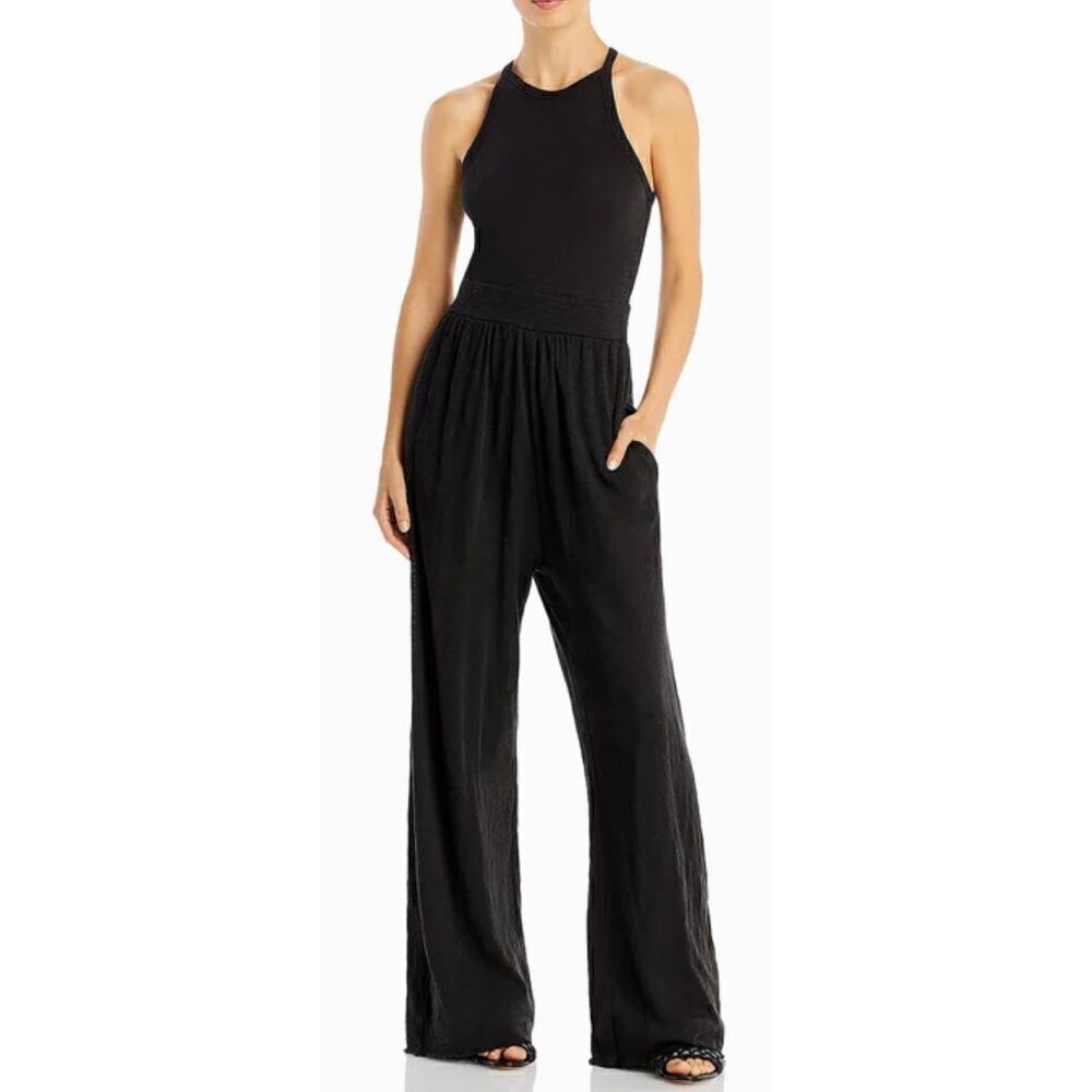 ATM SLEEVELESS JERSEY JUMPSUIT in Black NWOT Size XL